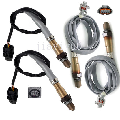 ya 4 8.8 4pcs Oxygen O2 Sensor 1&2 Upper+Lower for 2009 for Porsche 911 H6 3.6L Turbocharged