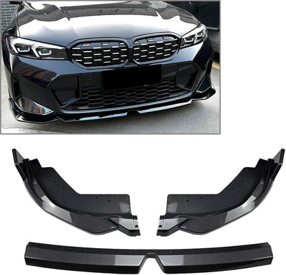 ya 2 8.15 Front Bumper Lip Spoiler Carbon for BMW 3 Series G20 LCI M Sport 320i 325i 2023+