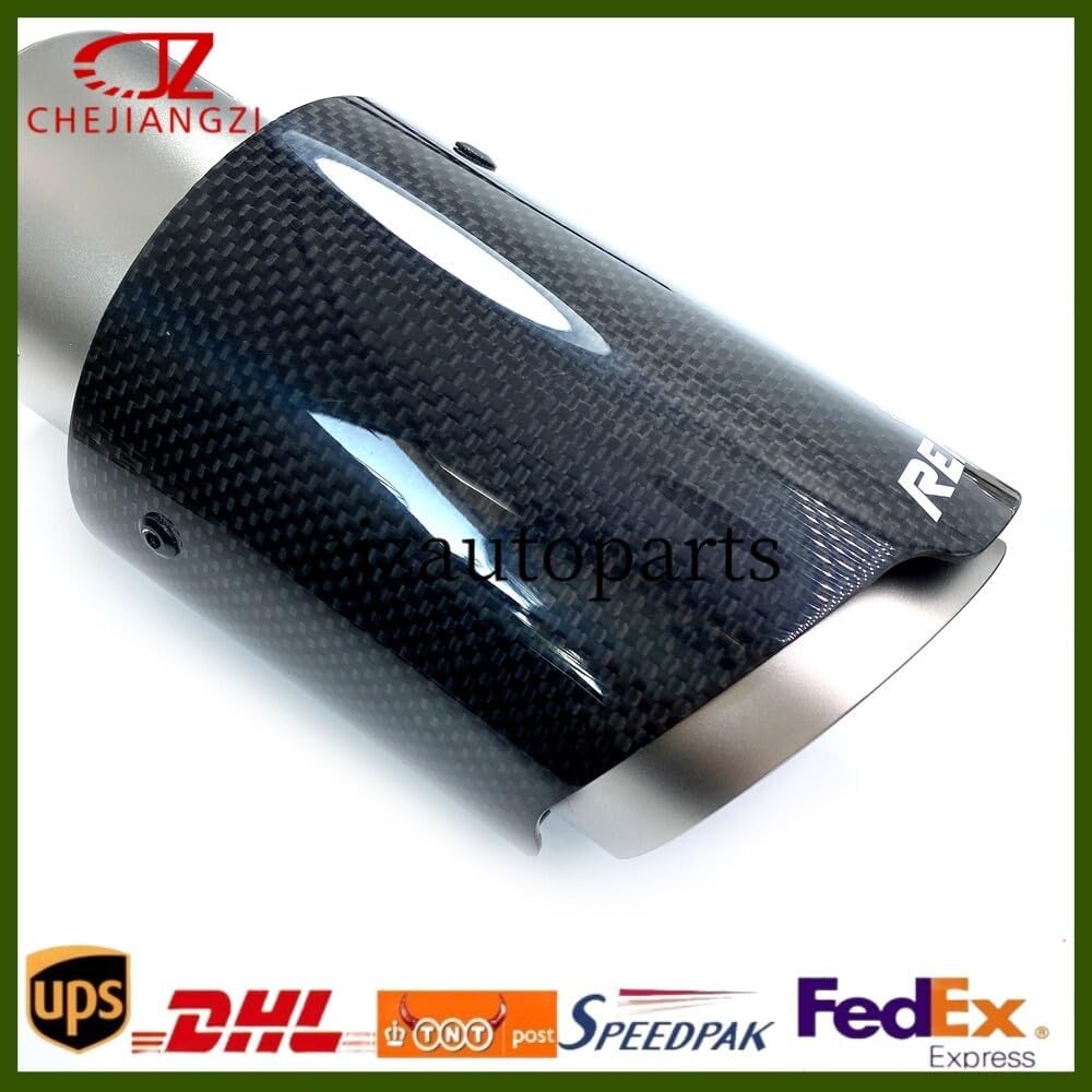 ya 6 8.24 baidi 76/89/101/114MM Out Remus Glossy Carbon Fiber Universal Tailpipe