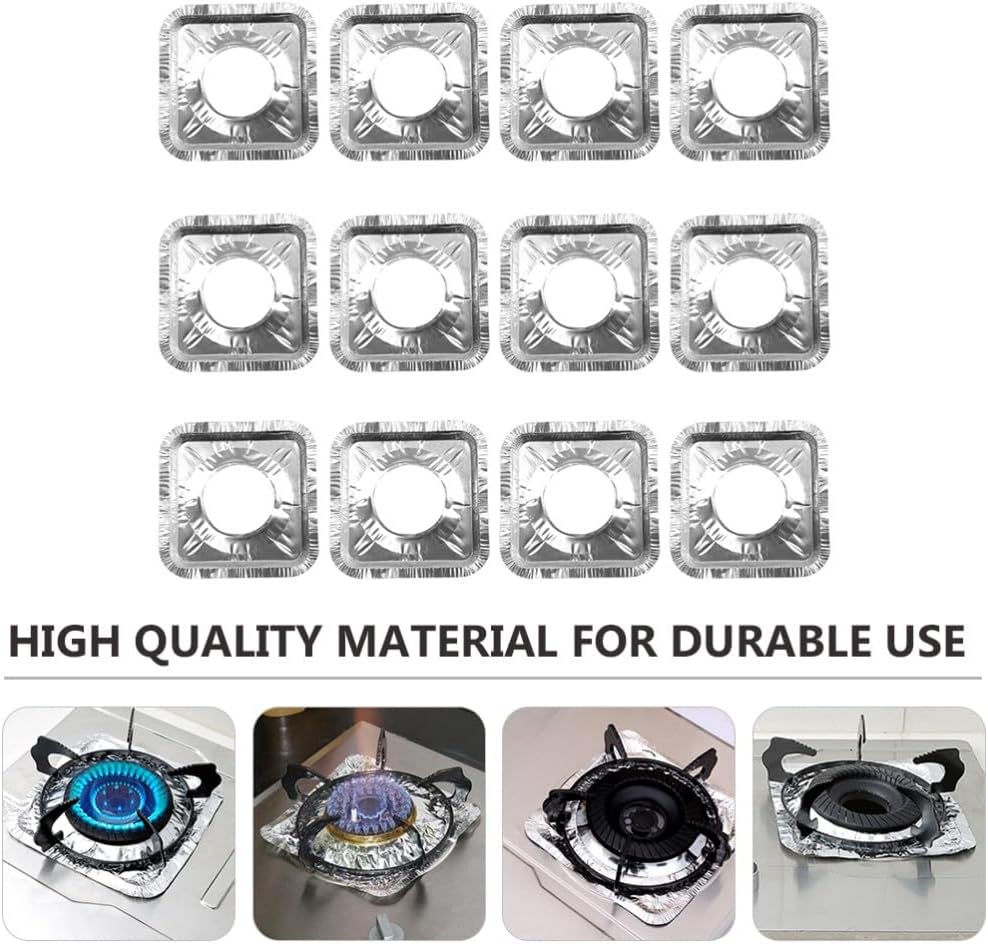 ya 14 9.20 baidi 50 Pcs 1 Bag Practical Disposable Cleaning Pads Gas Oven Covers (Silver)-1