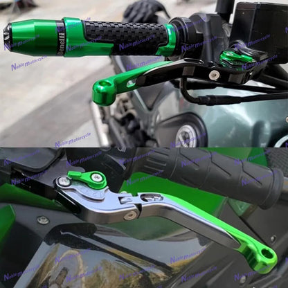 ya 4 8.24 baidi for Kawasaki Z 750R 2011 2012 Brake Clutch Levers Handles Folding Extendable