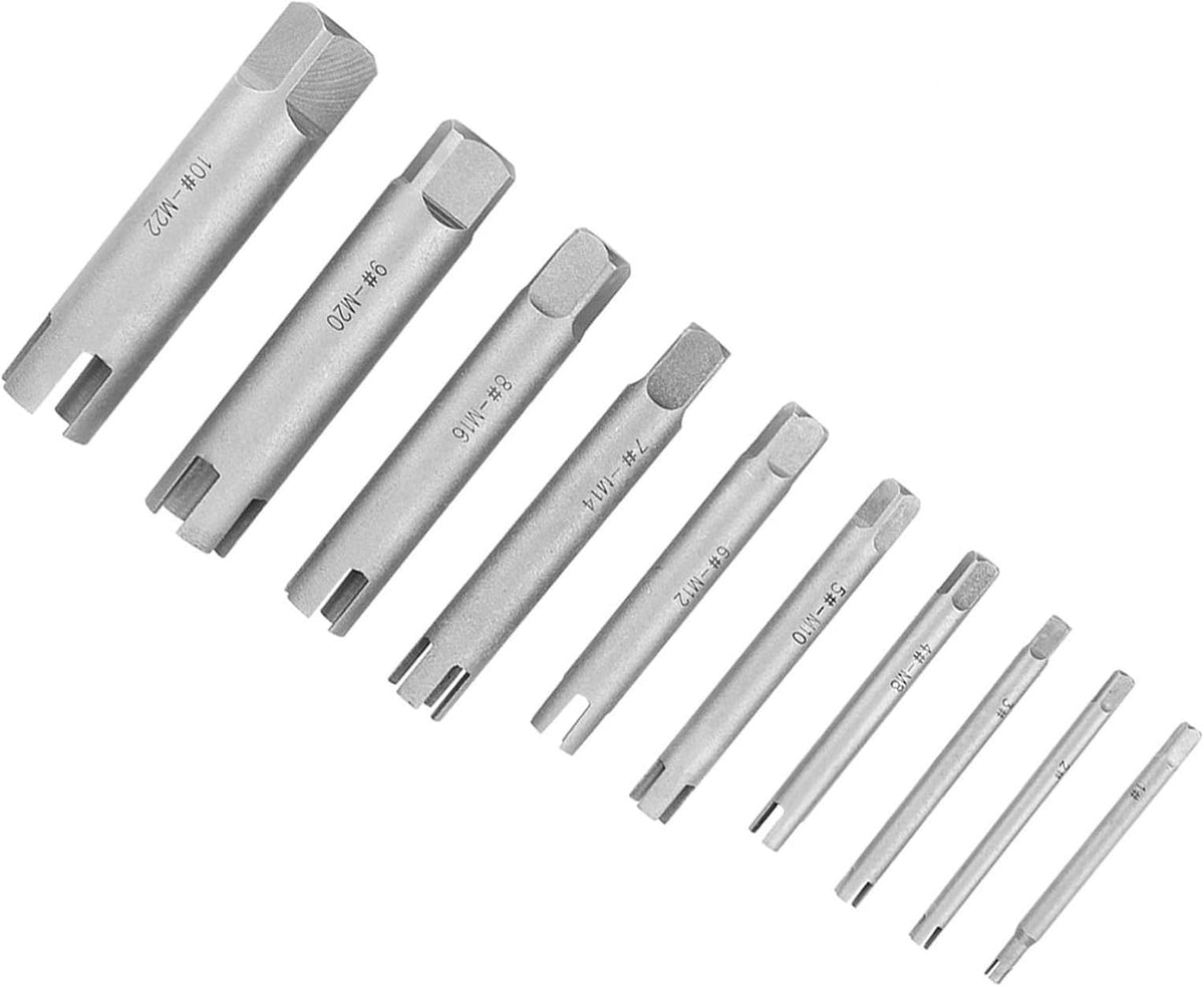 ya 26 10.21 baidi Steel Broken Head Taps Remover Stripped Screw Tap Extractor Accessory(C)