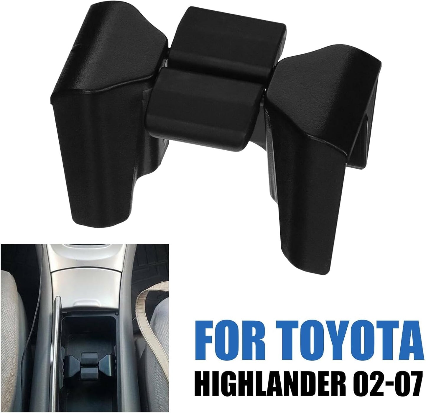 ya 6 8.24 baidi Fits 2002-2007 for Toyota Highlander Black Center Console Cup Holder Insert Divider