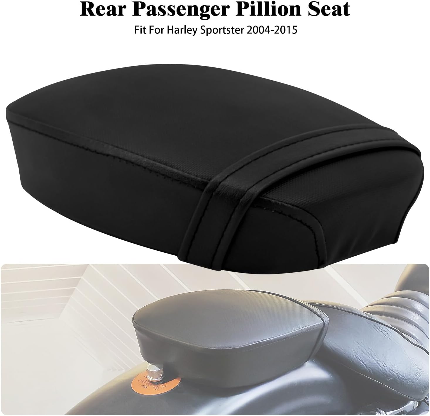 ya 5 8.24 baidi Rear Passenger for SEAT Pillion Pad for Harley Sportster Iron 883 1200 48 72 10-2015