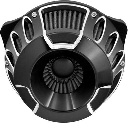 ya 5 8.10 Hollow Cut Air Cleaner Filter Gray Intake for Harley Road Electra Glide 17-2023
