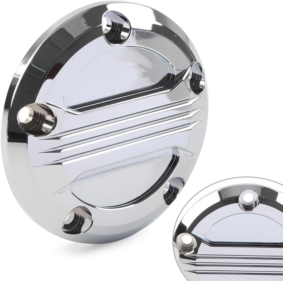 ya 4 8.14 Timing Point Cover 5Holes Fit for Harley Twin Cam 99-17 Touring Electra Glide Chrome