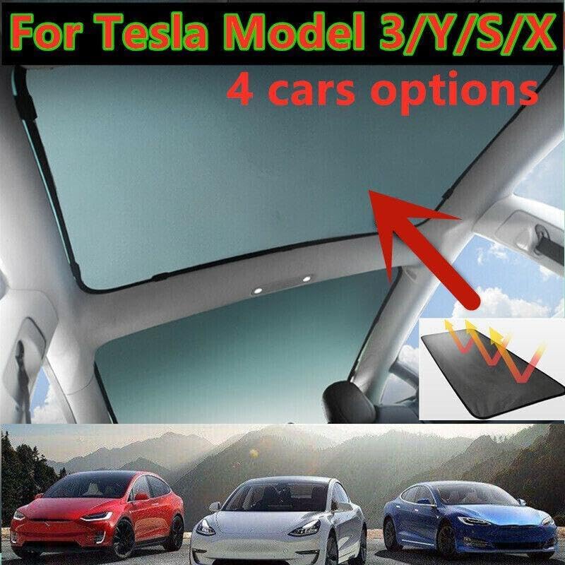 ya 7 8.24 baidi Panoramic Roof Sunshade Sun Visor Shield Shade Mesh Roof for Tesla for Model 3 Y S X