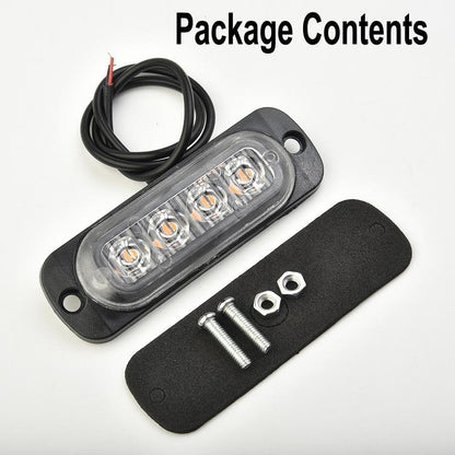 ya 13 9.15 baidi 12W 12-24V 4LED Work Light Bar Driving Lamp Fog Off Road SUV Cars Boats Truck