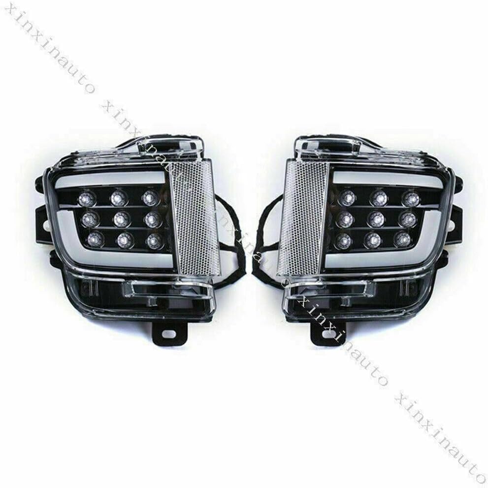 ya 4 8.10 for Toyota for Land Cruiser 2016-2021 Black LED Rear Bumper Reflectors Tail Lights
