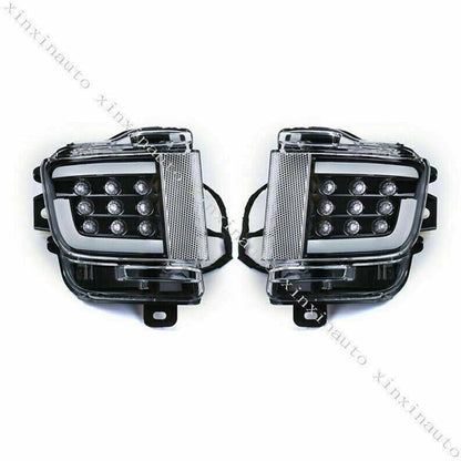 ya 4 8.10 for Toyota for Land Cruiser 2016-2021 Black LED Rear Bumper Reflectors Tail Lights