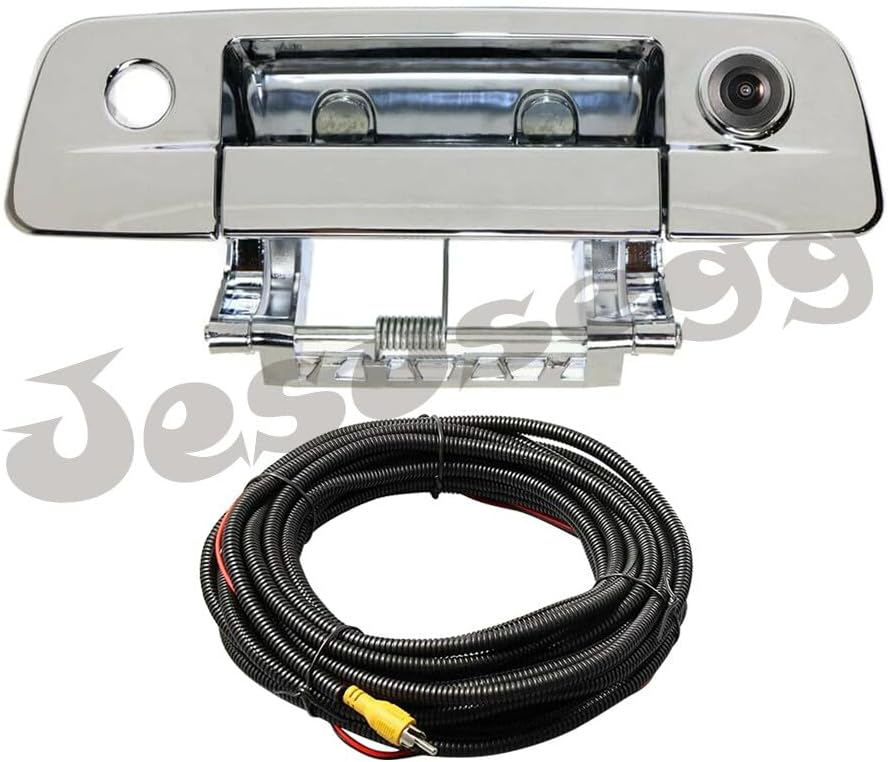 ya 10 9.16 baidi Chrome Tailgate Handle w/Camera & Keyhole Fits 2009-21 for Dodge for Ram 1500 2500 3500