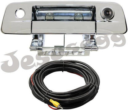 ya 10 9.16 baidi Chrome Tailgate Handle w/Camera & Keyhole Fits 2009-21 for Dodge for Ram 1500 2500 3500