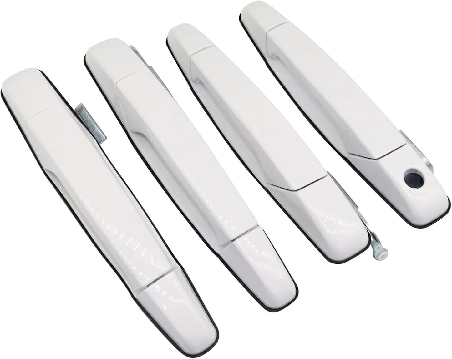 ya 2 8.15 4pcs Olympic White Door Handles Fit for GMC Yukon Hybrid Sport Utility 2008-2013