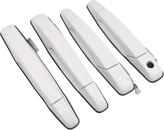 ya 2 8.15 4pcs Olympic White Door Handles Fit for GMC Yukon Hybrid Sport Utility 2008-2013