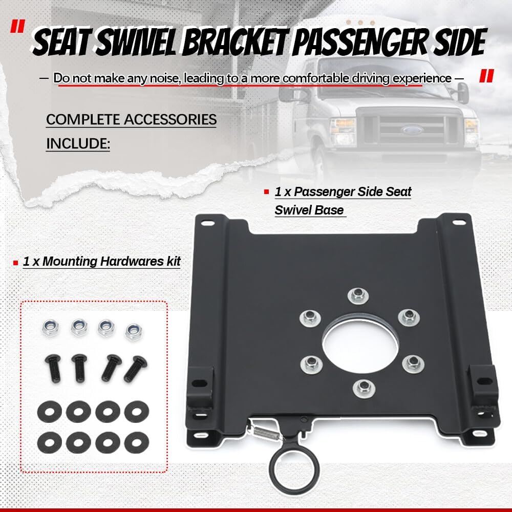 ya 5 8.24 baidi For 1997-2024 for Ford Econoline E150 E250 E350 E450 PASSENGER for SEAT SWIVEL 360¡ã