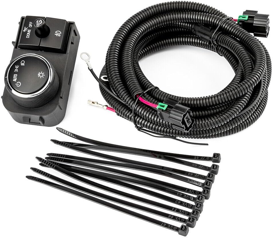 ya 13 9.15 baidi Fog Light Wiring Harness and Switch for Chevrolet Silverado 07-13 GMC Sierr