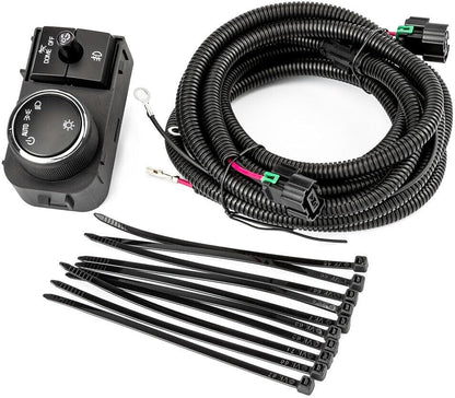 ya 13 9.15 baidi Fog Light Wiring Harness and Switch for Chevrolet Silverado 07-13 GMC Sierr