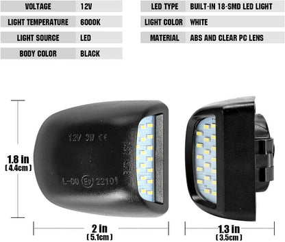 ya 4 8.24 baidi 1 pair LED license plate light assembly for Chevrolet Silverado for GMC Sierra 1500 2500