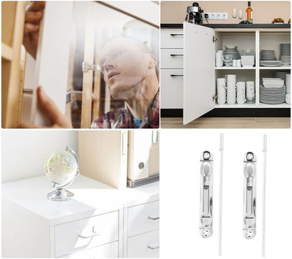 ya 26 10.21 baidi 2 Sets Fire Door Latch Stainless Steel Slide Bolt Spring.Loaded Lockable