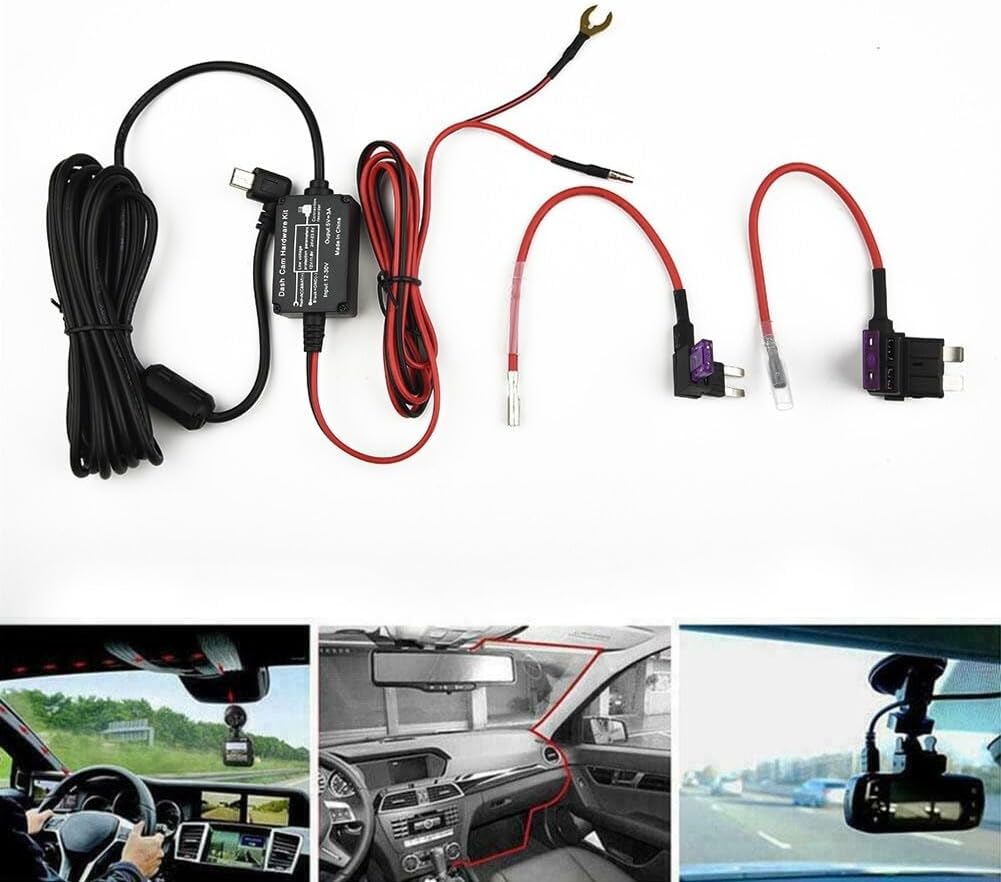 ya 4 8.14 MicroUSB Car Hard Wire Kit Box Hardwire for Charger Adapter for Dash Cam Ca