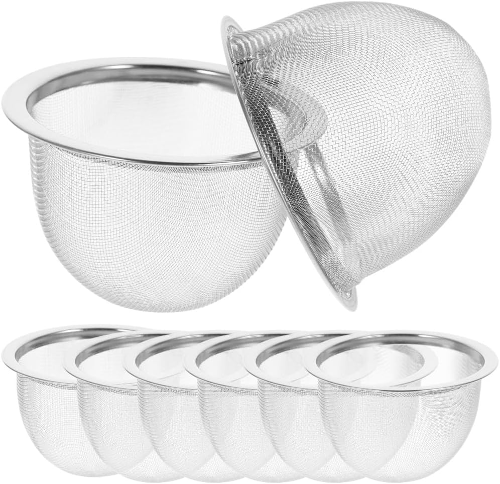 ya 14 9.20 baidi 8 Pcs Teapot Strainer Accessories Dad Metal Fine Mesh Infuser for-1