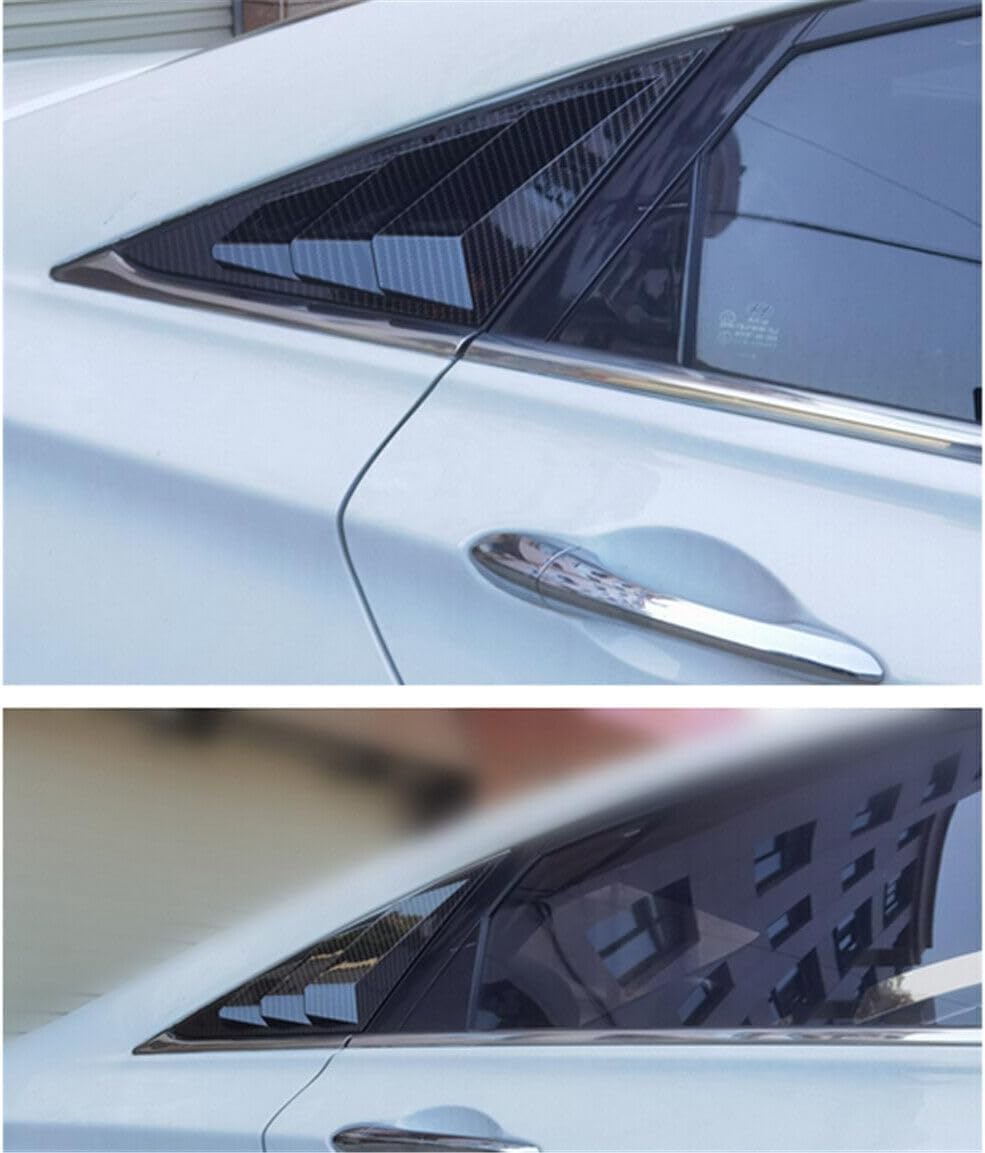 ya 28 10.13 zhengce Carbon Fiber Side Vent Window Louver Cover Trim for Hyundai Sonata 2011-20