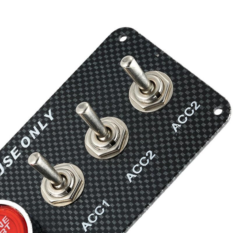 ya 3 8.24 baidi Racing Start/Stop Button Power Switch Carbon Fiber Panel Button Ignition Engine 