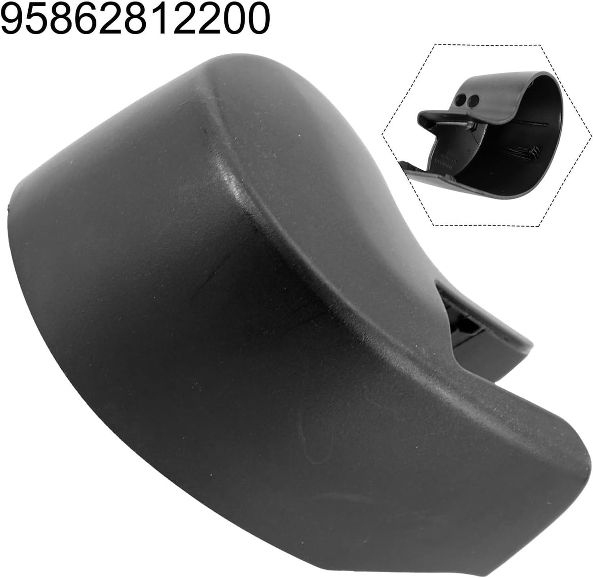 ya 4 8.10 Wiper Cap for for Porsche Plastic Rear Black Tools Replacement Useful