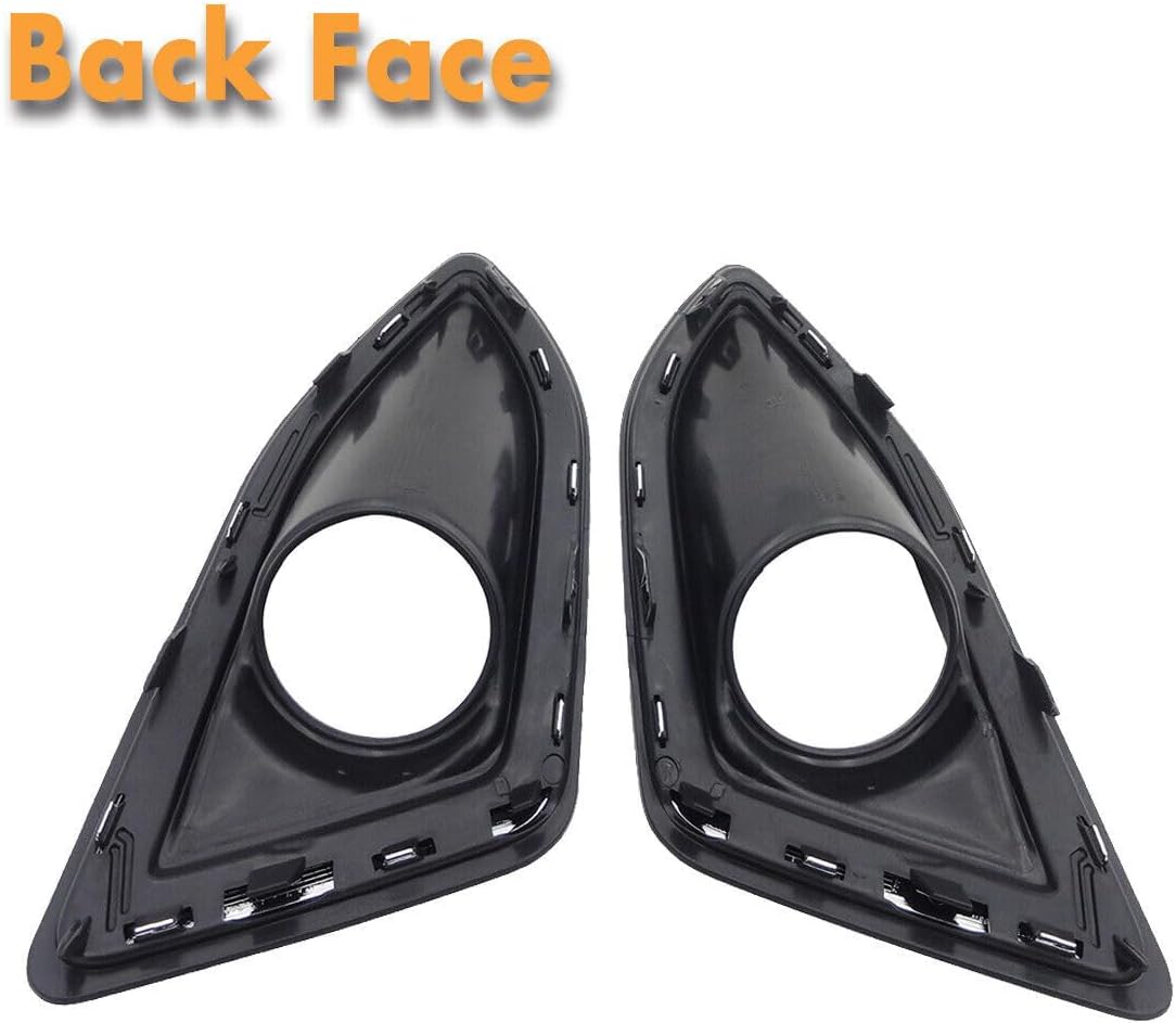 ya 7 8.24 baidi 1Pair Chrome Front Fog Lamp Light Cover Bezel Left & Right for Ford Edge 2015