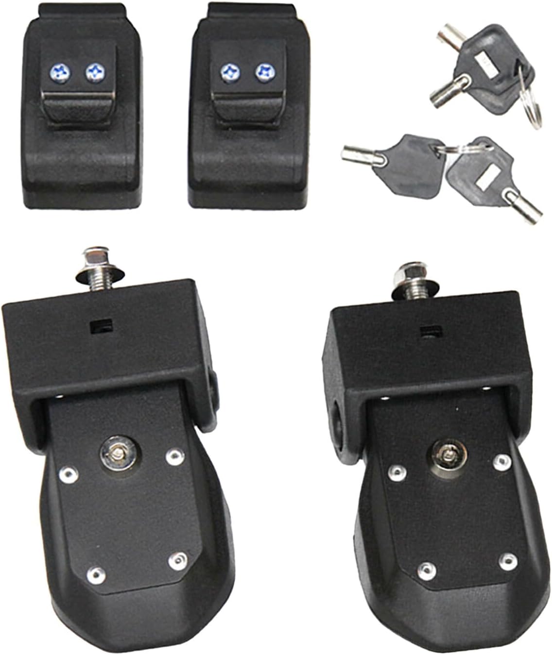 ya 10 9.16 baidi Black Hood Latch Buckle and Lock Replacement for Jeep for Wrangler JK 2007-2017