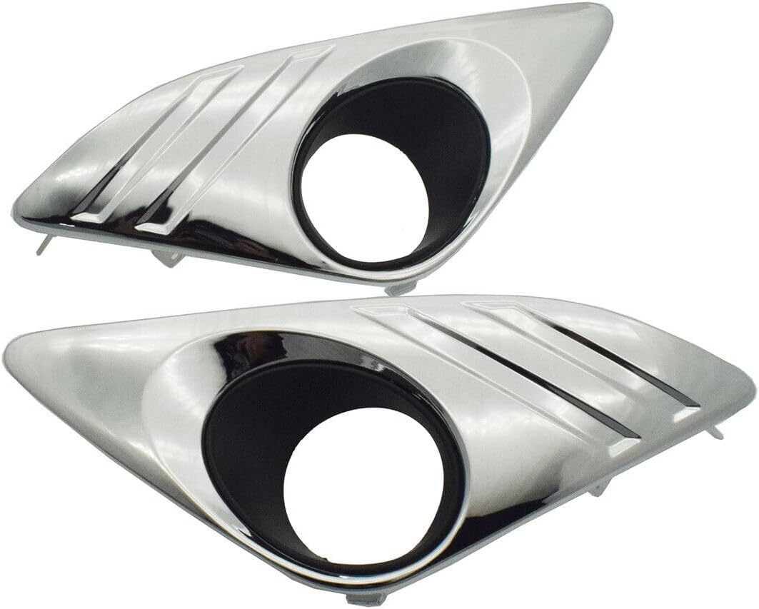 ya 4 8.14 Fog Light Trim Protector LH and RH Chrome for 2012-2014 for Toyota for Camry 