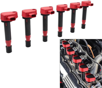 ya 9 10.24 6PCS Ignition Coil UF242 for Honda Odyssey for Accord for Civic Pilot for Acura CL RL