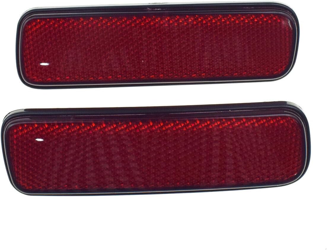 ya 13 9.15 baidi 2 Pack Left and Right Bumper Brake Light Reflectors for 1999-06 for Jeep fo
