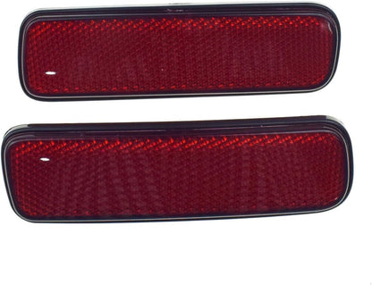 ya 13 9.15 baidi 2 Pack Left and Right Bumper Brake Light Reflectors for 1999-06 for Jeep fo