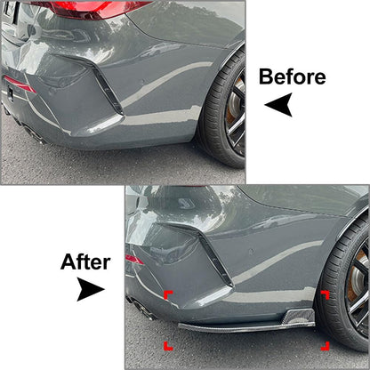 ya 2 8.15 Rear Bumper Lip Wrap Corner Spoiler Cover for BMW 4 Series G22 G23 M Sport 20-23