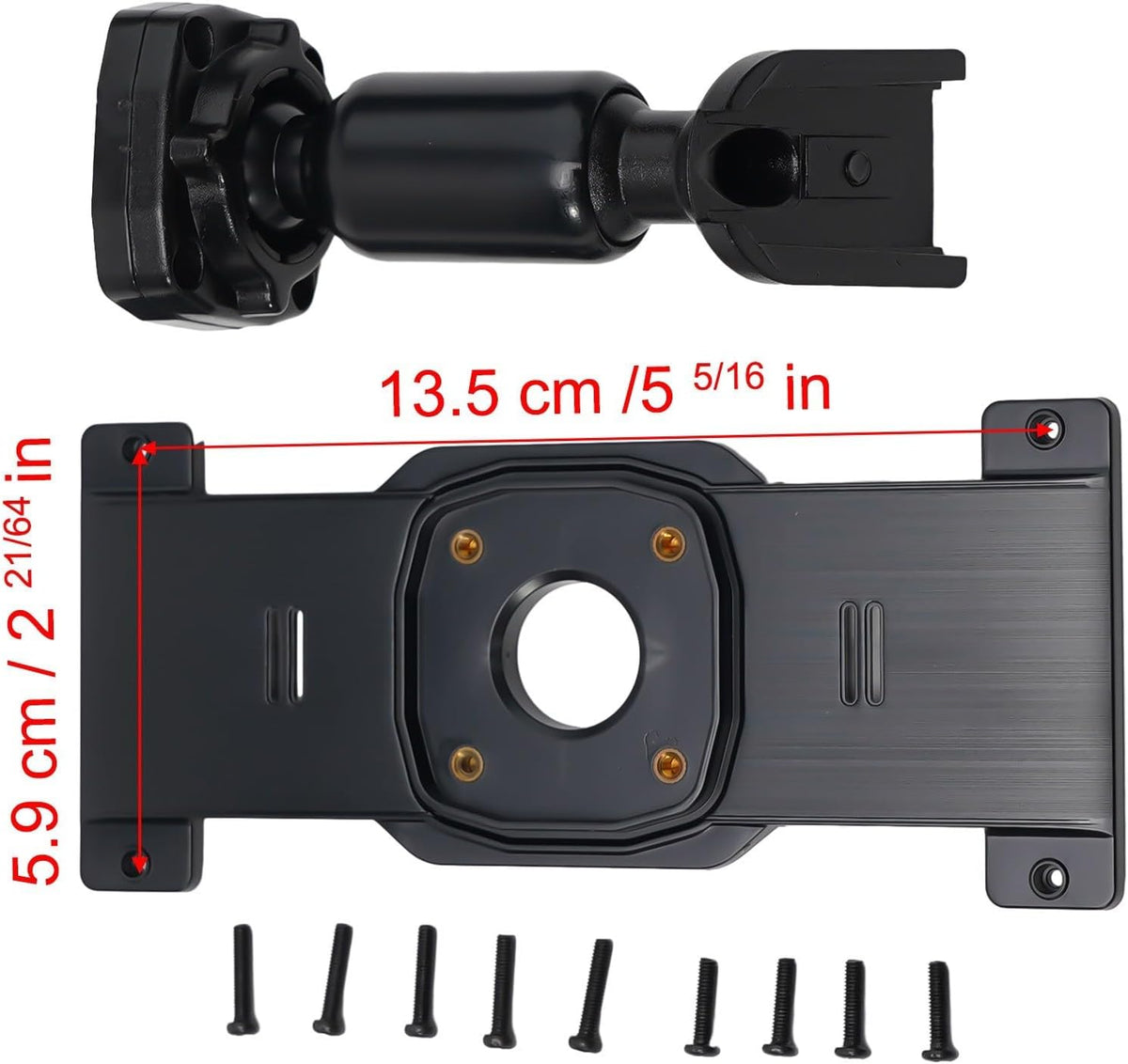 ya 23 10.7 baidi New Practical Auto Car Mirror Dash CamMount Auto Interior Part ABS Black
