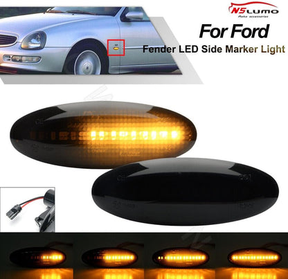 ya 7 8.24 baidi Luce posizione laterale del parafango LED per for Ford Escort Mondeo Cougar Scorpio