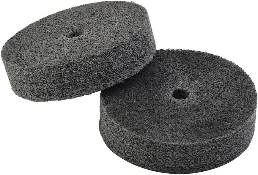 ya 26 10.21 baidi 2Pcs 3inch Nylon Fiber Wheel Polishing Buffing Disc Pad For Metal Finishing Pad