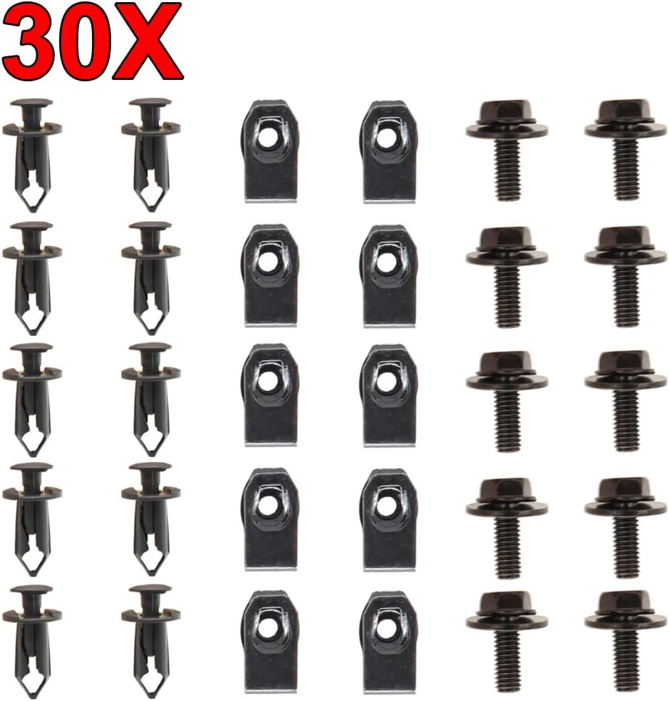 ya 6 8.24 baidi 30 for Nissan QASHQAI AUTOMOTIVE UNDERRIDE GUARD MOUNTING CLIPS CLIP SET