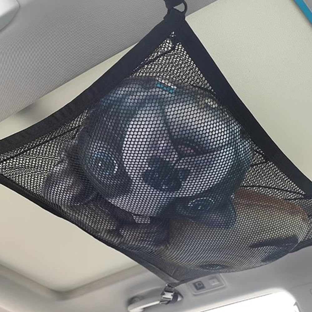 ya 28 10.13 zhengce Roof Storage Network Van Ceiling Cargo Travel Compartment Netting Bag