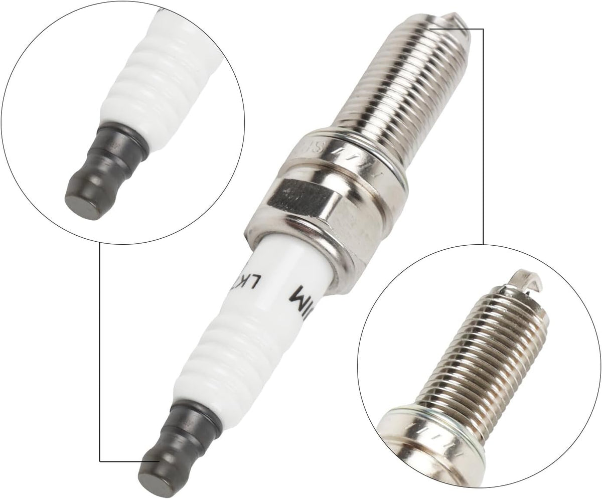 ya 9 10.24 4x Ignition Coils & Iridium Spark Plug for Hyundai Sonata for Kia Optima 15-17 UF764