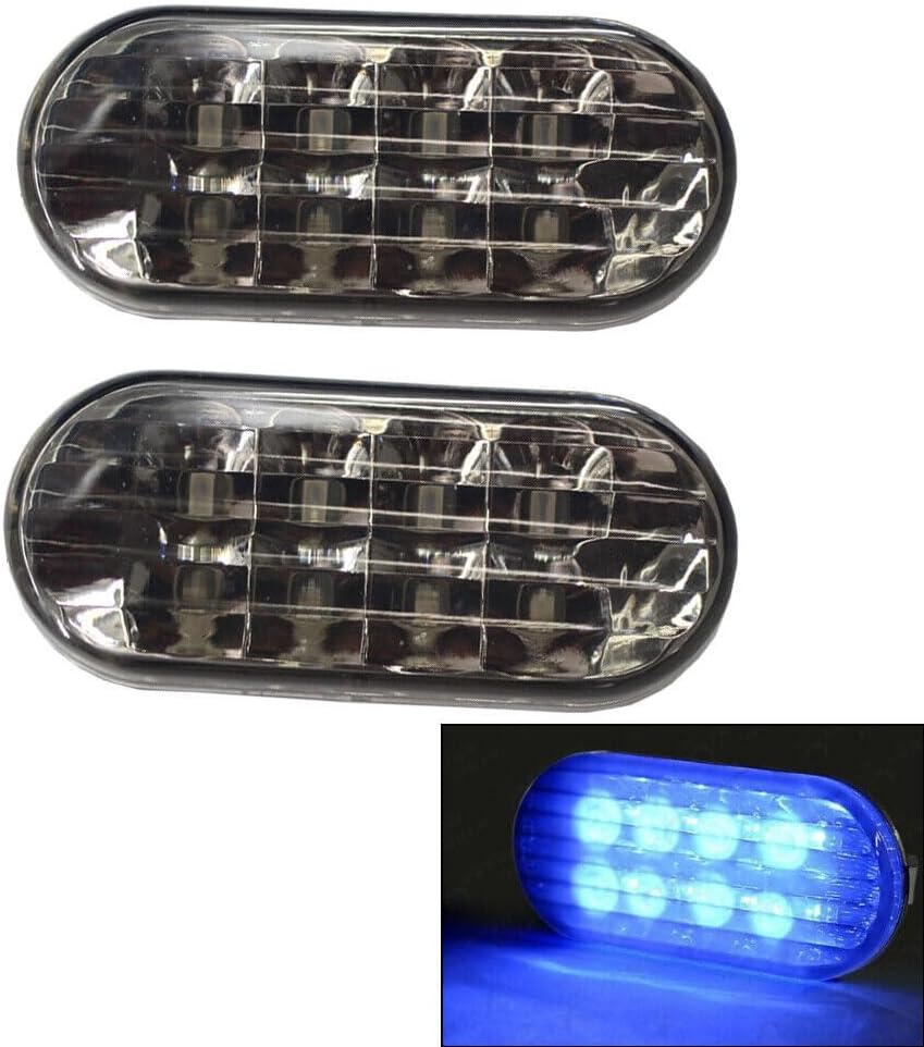 ya 14 9.20 zhengce Blue Light Side Marker Lamp LED Smoke Lens for VW for JETTA for Golf for Pa-1