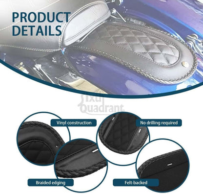 ya 5 8.24 baidi Black Rear Fender Bib Solo for Seat Pad Cushion for Harley Electra Glide Road King