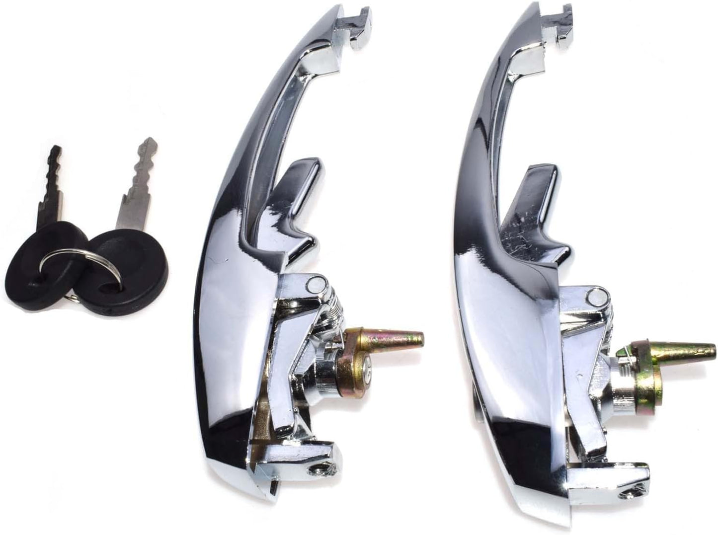 ya 2 8.15 2-Pack Front Door Handle with Key for 1974-1979 for VW Beetle 1.6L 113837205M