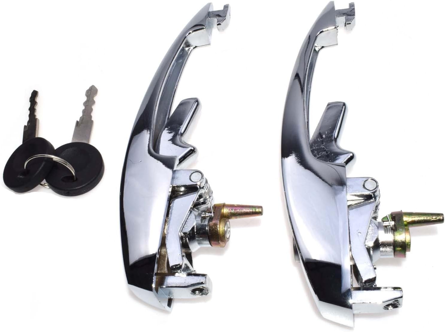 ya 2 8.15 2-Pack Front Door Handle with Key for 1974-1979 for VW Beetle 1.6L 113837205M