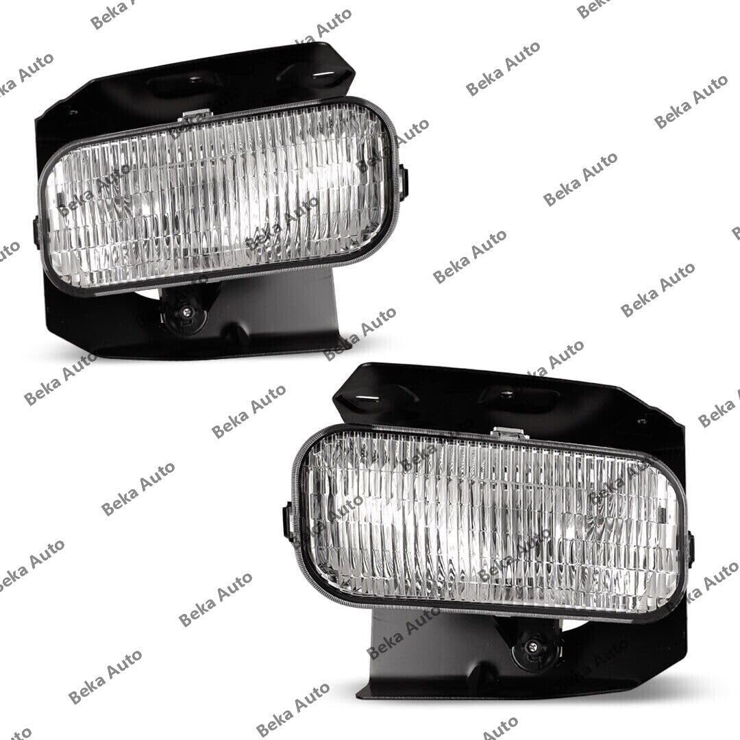 ya 2 8.15 A pair of transparent lens anti-collision fog lights and front wheel drive lights suitable for Ford F-150 1999-2004