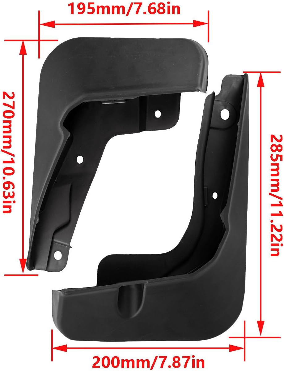 ya 4 8.10 4X for Toyota BZ4X Splash Guards Mudguards Mudflaps Mud Guards Fender 2022-2024