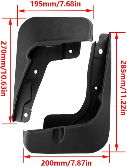ya 4 8.10 4X for Toyota BZ4X Splash Guards Mudguards Mudflaps Mud Guards Fender 2022-2024