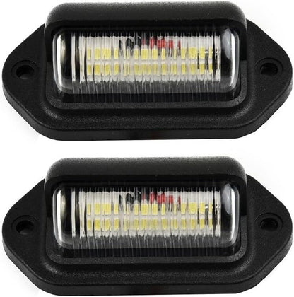 ya 13 9.15 baidi 2X 12V 6LED Licence Number Plate Light For Truck Trailer Boat Caravan Waterproof