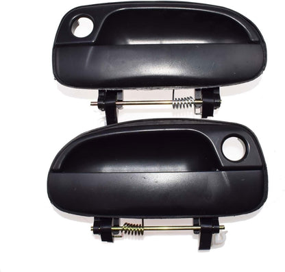 ya 5 8.10 2-piece Set of Black Front Left and Right Exterior Door Handles Suitable for Modern Accents 00-06